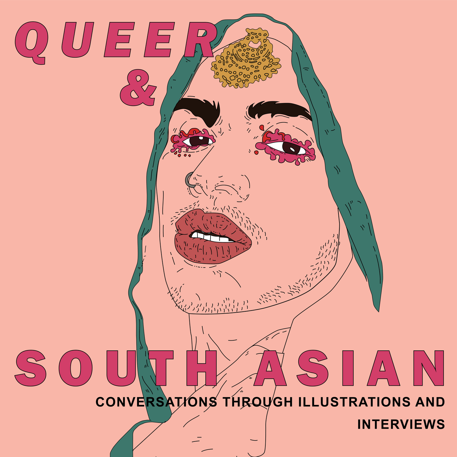 - Queer and South Asian title page -An on-going project with an aim to connect, represent, and allow us Queer South Asian people to tell our story. I interviewed different Queer South Asian people, and collated their words with an illustration. You …